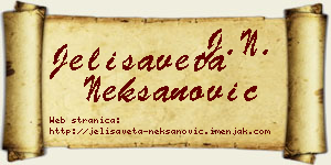 Jelisaveta Nekšanović vizit kartica